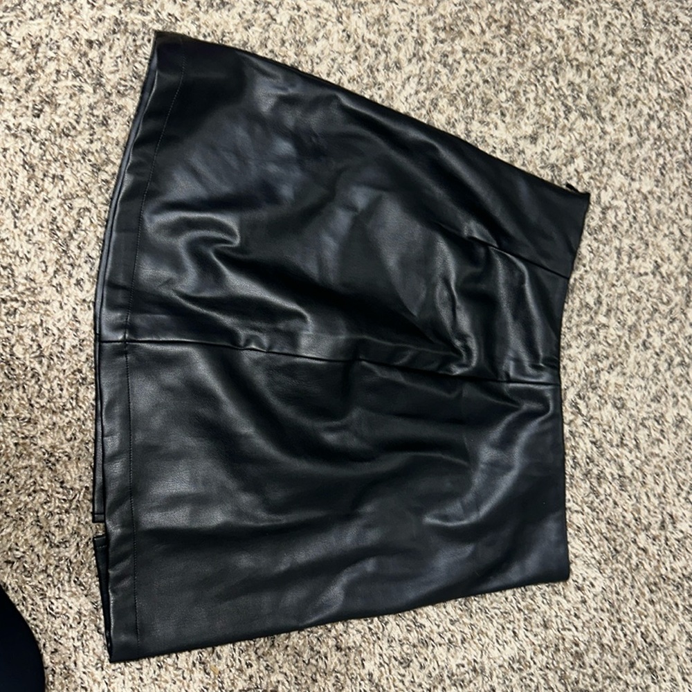 pleather skirt